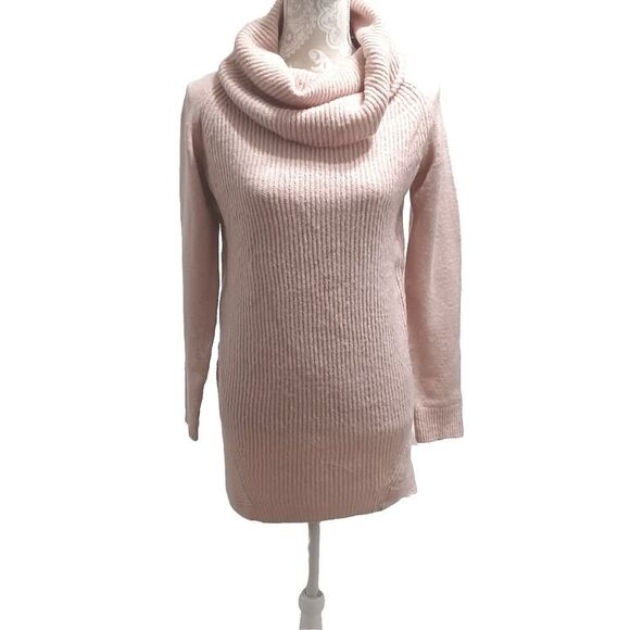 Jason Maxwell Pink Knit Women's Small Oversized Pink Cow neck Pullover S… - Picture 1 of 8